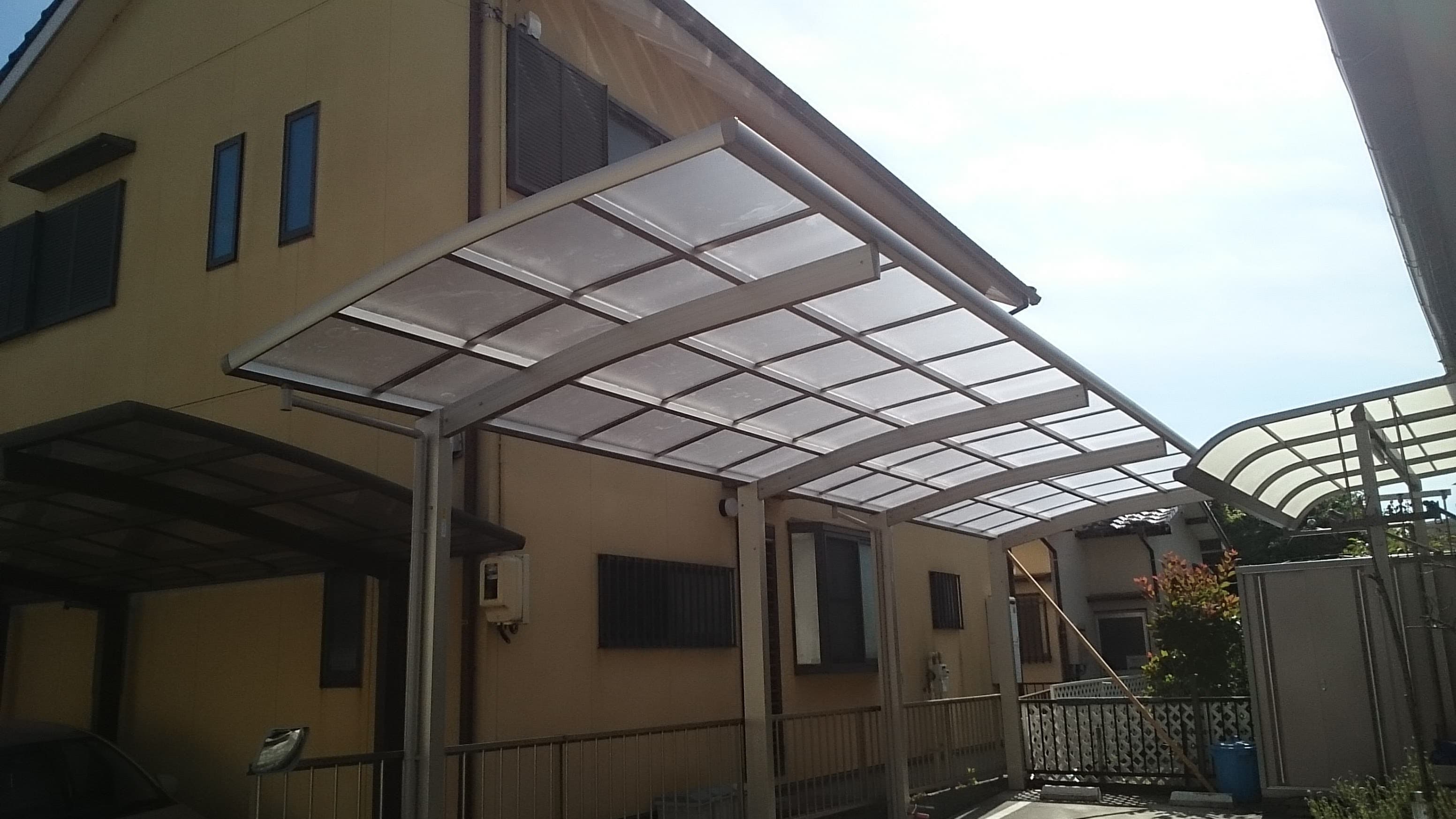 1台用カーポート新設工事 | 名古屋市中川区のエクステリア工事ならイズ美