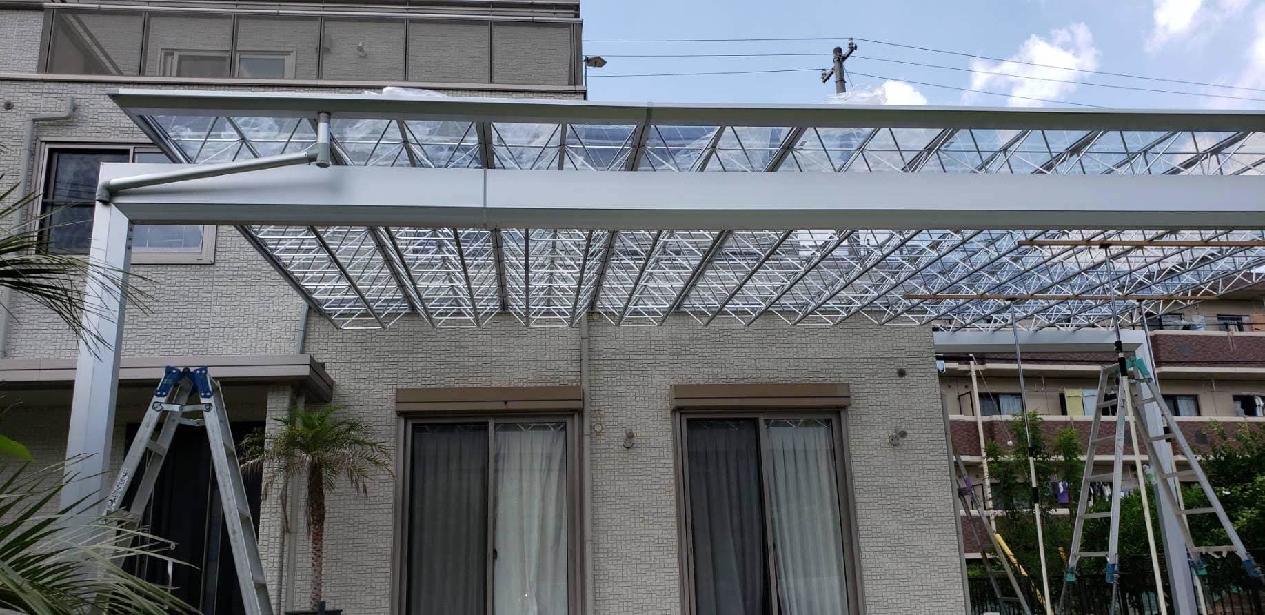 カーポート新設工事 | 名古屋市中川区のエクステリア工事ならイズ美