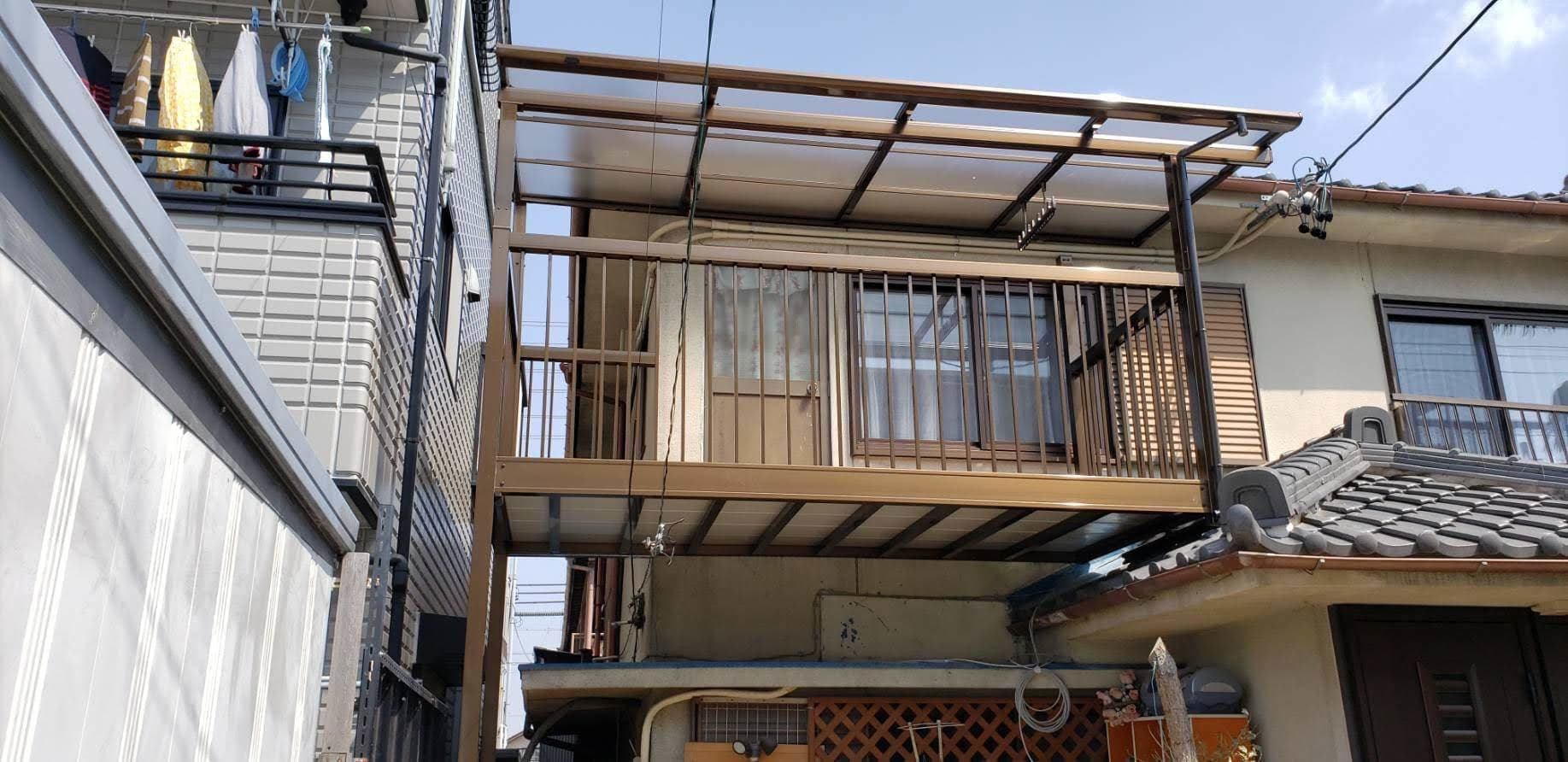 バルコニー取替工事 | 名古屋市中川区のエクステリア工事ならイズ美