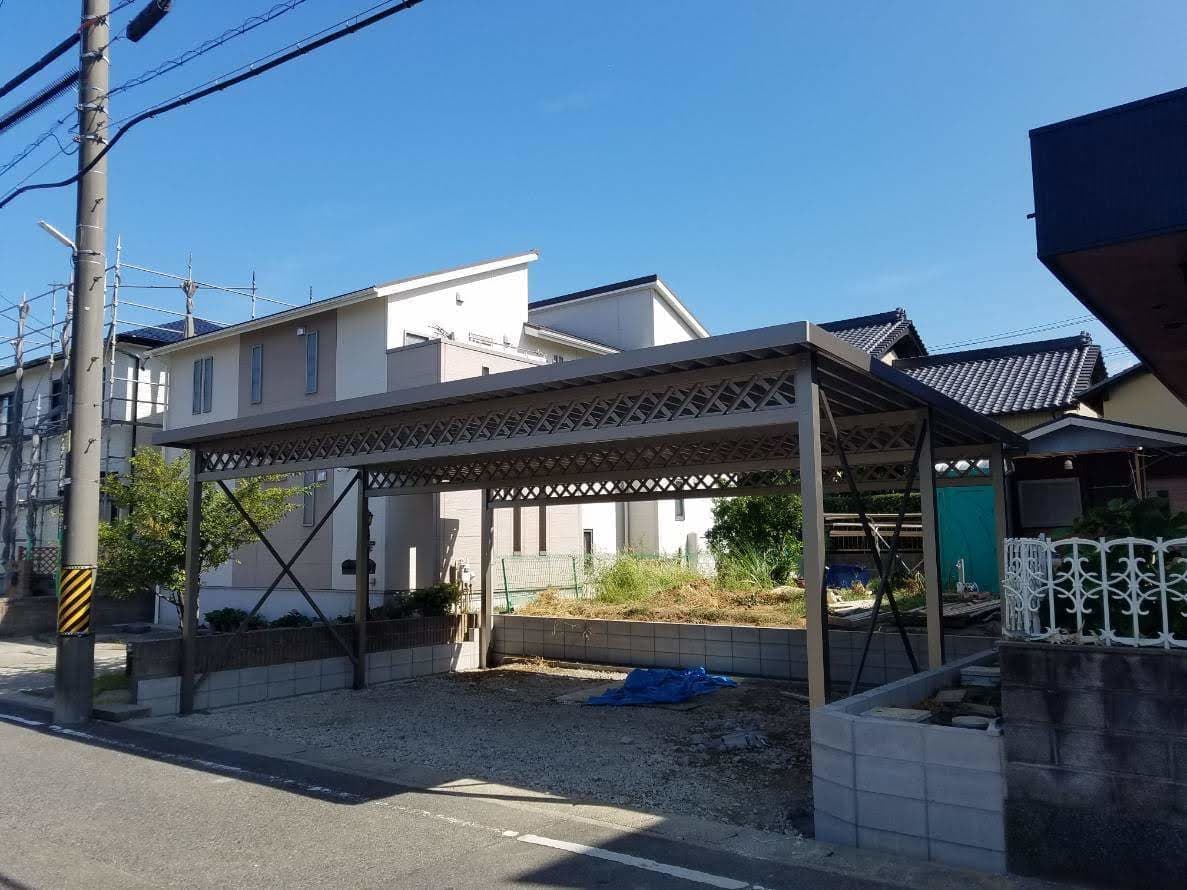 カーポート取替工事 | 名古屋市中川区のエクステリア工事ならイズ美