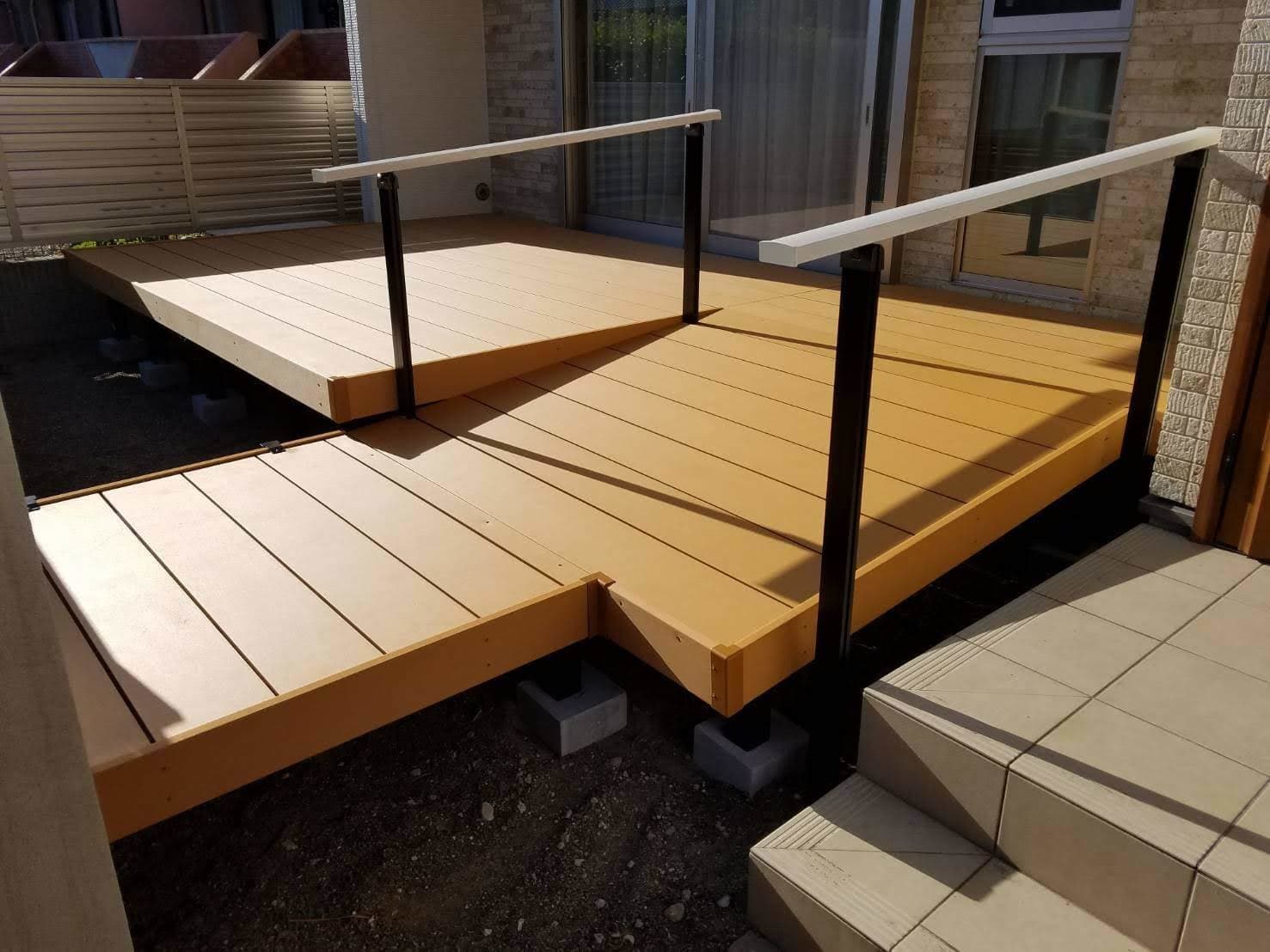 ウッドデッキ取替工事 | 名古屋市中川区のエクステリア工事ならイズ美