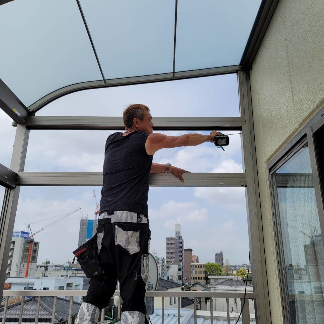 サンルーム修理 名古屋市中川区 | 名古屋市中川区でエクステリア工事ならイズ美