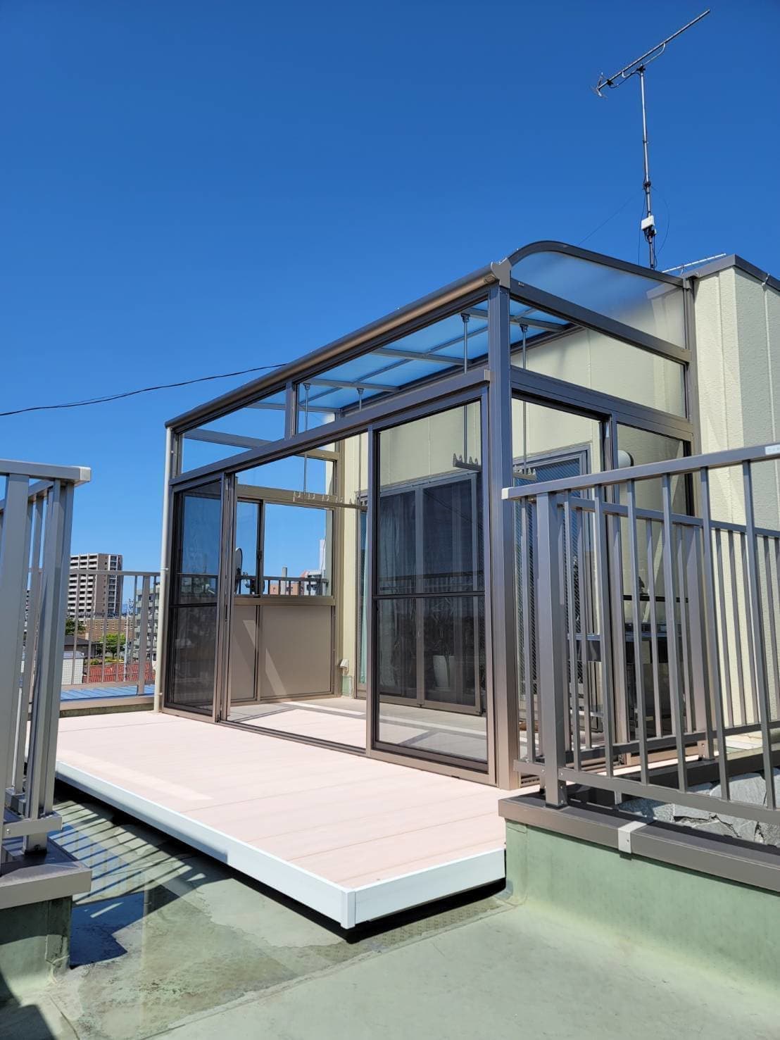 サンルーム新設 | 名古屋市中川区のエクステリア工事ならイズ美