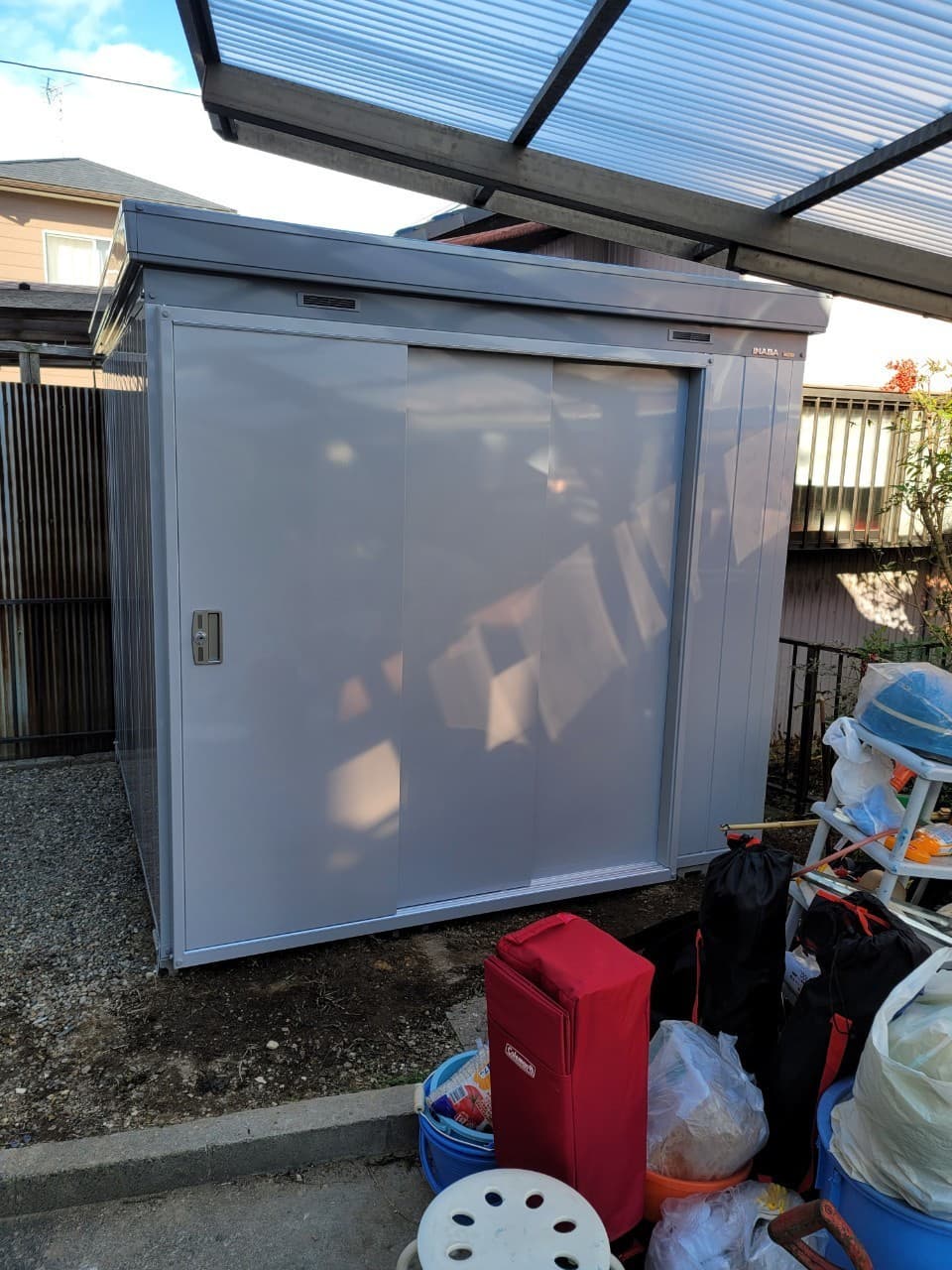 物置設置 | 名古屋市中川区のエクステリア工事ならイズ美