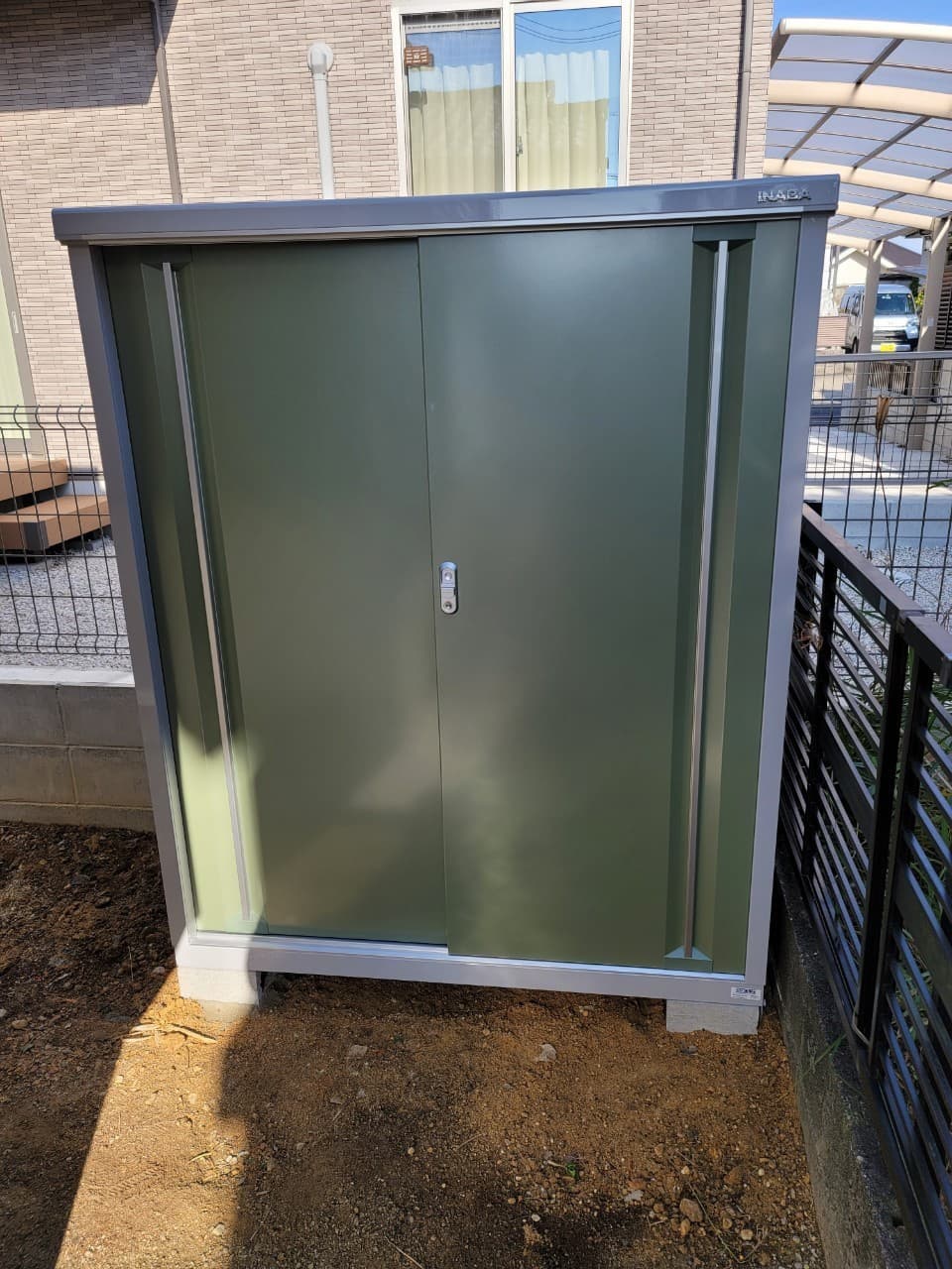 物置設置 | 名古屋市中川区のエクステリア工事ならイズ美