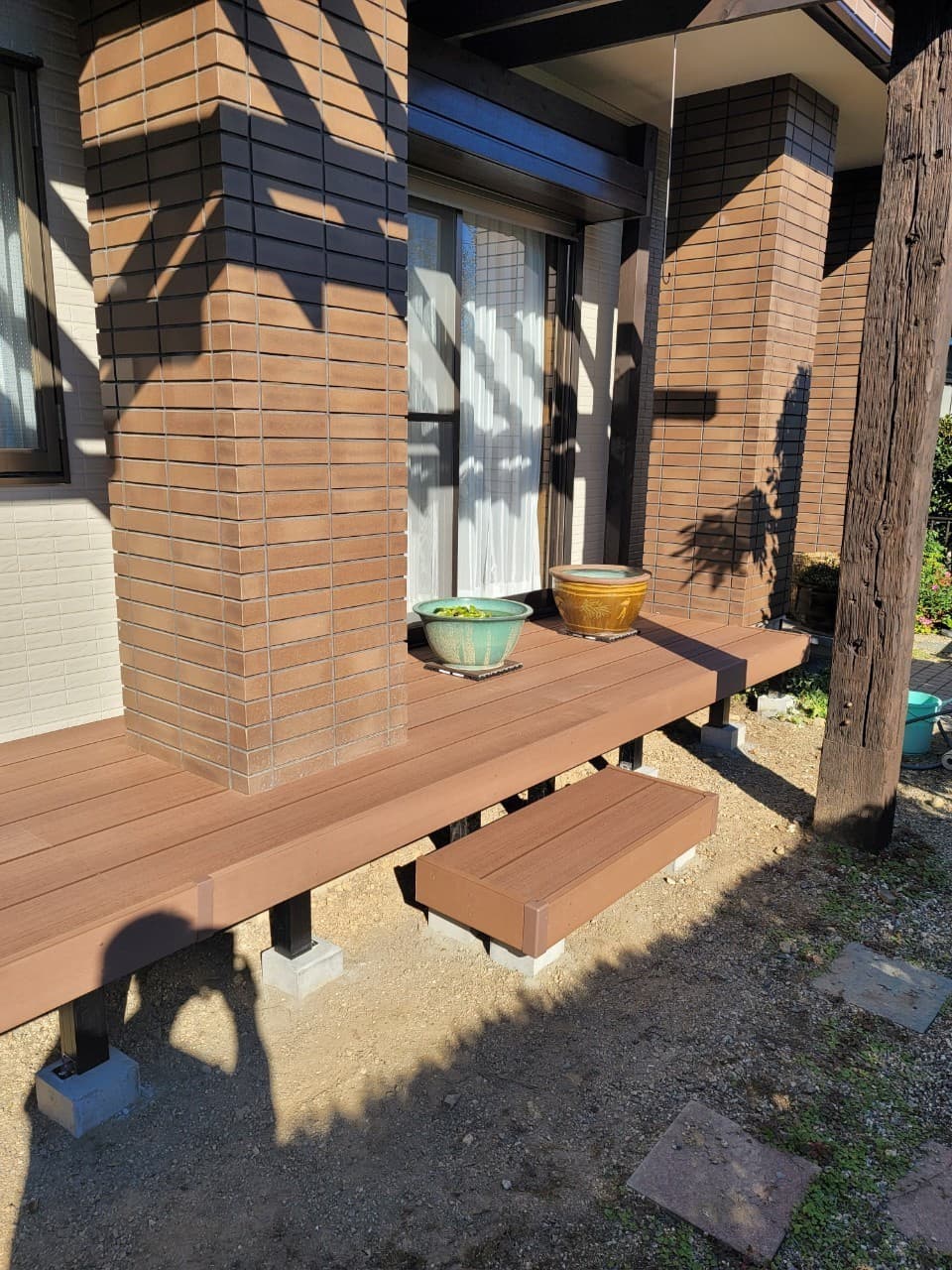 ウッドデッキ設置 | 名古屋市中川区のエクステリア工事ならイズ美